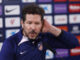 Diego Simeone, técnico de equipo, durante la rueda de prensa ofrecida tras el entrenamiento del Atlético de Madrid este martes..EFE/Rodrigo Jiménez