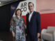 La directora de Arco, Maribel López, junto al director general de IFEMA, Juan Arrizabalaga, durante la presentación de ARCOmadrid 2024. EFE/ Fernando Alvarado