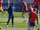 Simeone, en una foto de archivo en un entrenamiento del Atlético de Madrid. EFE/ Mariscal