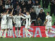 Los jugadores del Real Madrid durante el partido de ayer ante el Getafe. EFE/ Kiko Huesca