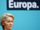 Foto 19/02/2024.- La presidenta de la Comisión Europea, Ursula von der Leyen anunció su candidatura para un segundo mandato como presidenta de la Comisión de la UE. (Elecciones, Alemania) EFE/EPA/Filip Singer