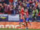 Marcos Llorente (i) celebra un gol durante el partido correspondiente a la jornada 25 de LaLiga disputado entre el Atlético de Madrid y Las Palmas, este sábado en el estadio Civitas Metropolitano. EFE/ Daniel González