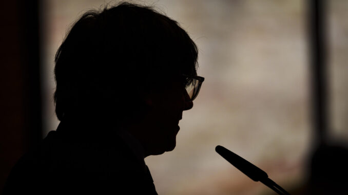 Imagen de archivo del expresident de la Generalitat Carles Puigdemont. EFE/David Borrat
