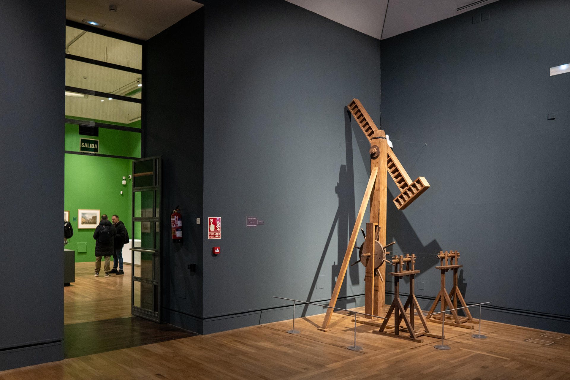 Aspecto de la exposición 'Agustín de Betancourt' que fue el fundador de la Escuela de Caminos y Canales, que acoge la Biblioteca Nacional, durante la inauguración este miércoles en Madrid. EFE/ Fernando Villar
