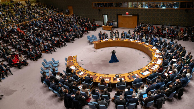 Fotografía de archivo del pleno del Consejo de Seguridad durante una sesión celebrada en la sede de la Naciones Unidas en Nueva York (EE. UU). EFE/Ángel Colmenares
