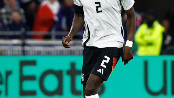 Antonio Rudiger en una imagen de archivo con la selección alemana. EFE/EPA/MOHAMMED BADRA
