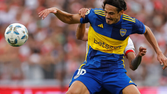 Fotografía de archivo de Edinson Cavani de Boca Juniors. EFE/ Juan Ignacio Roncoroni
