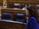 La ministra de Igualdad, Ana Redondo durante la sesión de control al Gobierno celebrada este miércoles en el Congreso. EFE/Javier Lizón