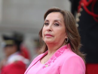 La presidenta de Perú, Dina Boluarte, en una fotografía de archivo. EFE/ Paolo Aguilar