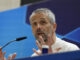 El entrenador del Leipzig, Marc Rose, durante la rueda de prensa previa al partido de vuelta de octavos de final de la Liga de Campeones que les enfrenta al Real Madrid en el estadio Santiago Bernabéu. EFE/ Juanjo Martin