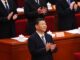 El presidente chino, Xi Jinping, durante la ceremonia de apertura de la sesión del Comité Nacional de la 14ª Conferencia Consultiva Política del Pueblo Chino (CCPPCh) en el Gran Salón del Pueblo de Pekín. EFE/EPA/WU HAO