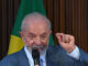 El presidente de Brasil, Luiz Inácio Lula da Silva, habla el 18 de marzo de 2024 durante una reunión con su gabinete de ministros este lunes, en el Palacio de Planalto en Brasilia (Brasil). EFE/ Andre Borges