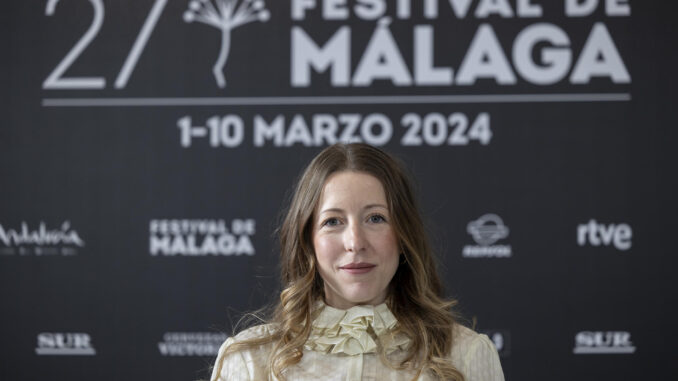 La directora Pilar Palomero antes de participar en un coloquio con motivo de la entrega del Premio Málaga Talent - La Opinión de Málaga, este domingo en la 27 edición del Festival de cine de Málaga.- EFE/Daniel Pérez
