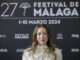 La directora Pilar Palomero antes de participar en un coloquio con motivo de la entrega del Premio Málaga Talent - La Opinión de Málaga, este domingo en la 27 edición del Festival de cine de Málaga.- EFE/Daniel Pérez