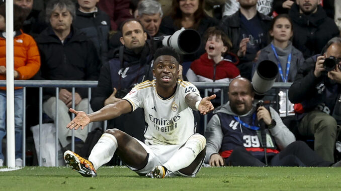 El delantero brasileño del Real Madrid Vinicius Jr. EFE/Chema Moya
