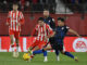 Los jugadores del Sevilla FC Oliver Torres (dcha) y Sergio Ramos (2d) disputan un balon con el jugador de la UD Almería Luka Romero (2i), durante el partido de la jornada 28 de LaLiga EA Sports EFE/Carlos Barba