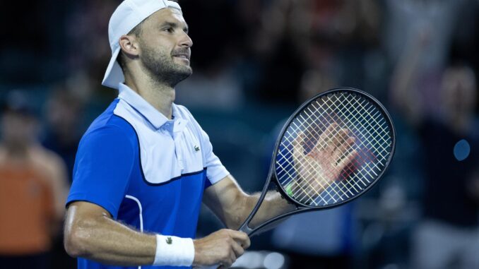 El tenista de Bulgaria Grigor Dimitrov. EFE/EPA/CRISTOBAL HERRERA-ULASHKEVICH
