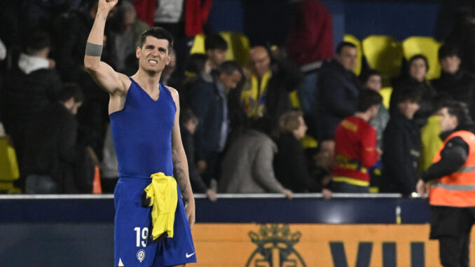 Morata, en el partido del pasado lunes contra el Villarreal. EFE/Andreu Esteban
