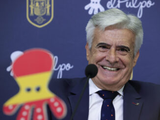 El presidente de la Real Federación Española de Fútbol en funciones, Pedro Rocha. EFE/ Zipi