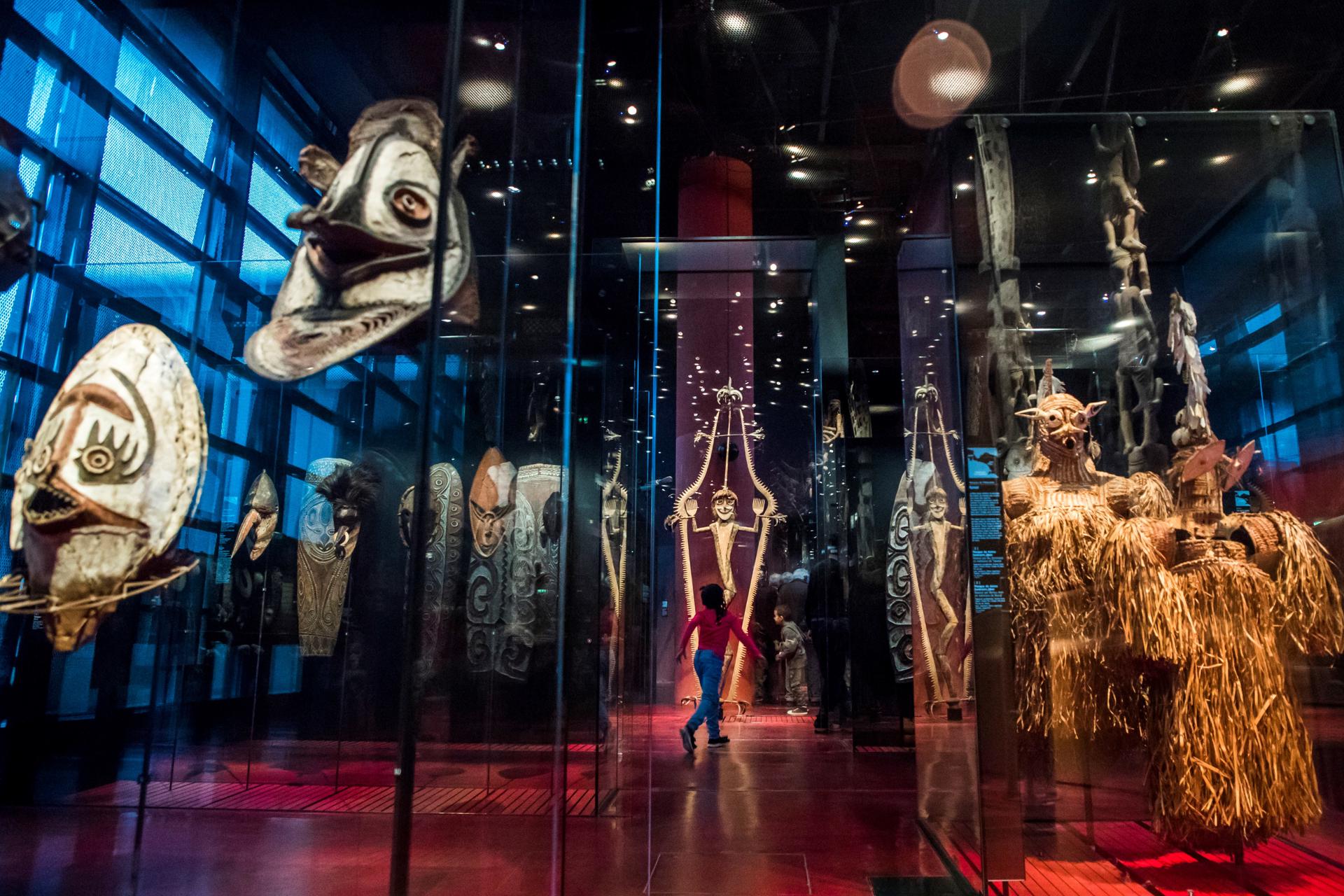 Imagen de archivo de la sala Oceanía del museo de quai Branly en París, Francia. EFE/ Christophe Petit Tesson
