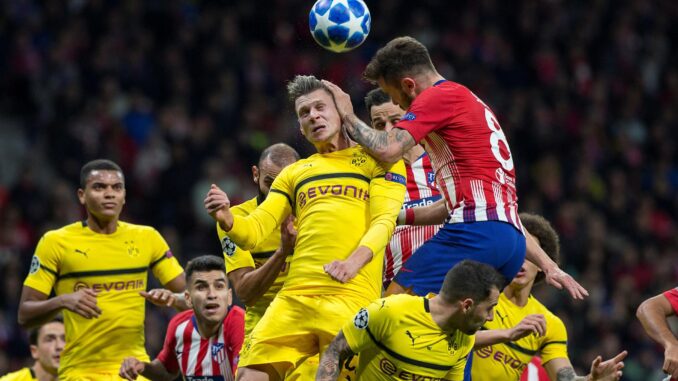 Imagen del Atlético de Madrid-Dortmund del 6 de noviembre de 2018 en el Metropolitano. EFE / Rodrigo Jiménez
