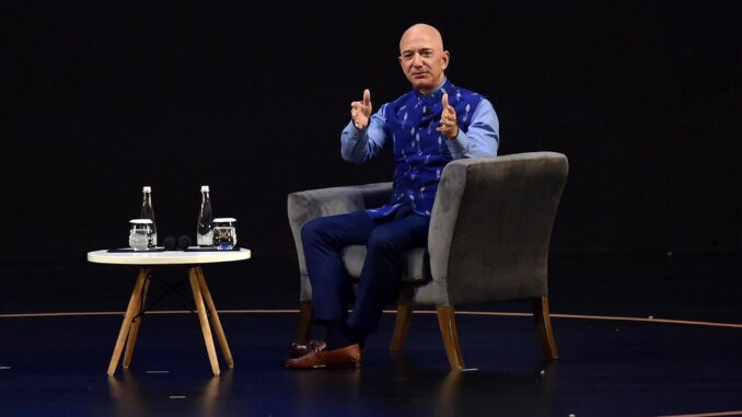 Fotografía de archivo de Jeff Bezos, fundador de Amazon. EFE/EPA/STR
