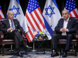 Foto de archivo del presidente de EE.UU., Joe Biden, y el primer ministro israelí, Benjamin Netanyahu (d). EFE/Miriam Alster / Pool