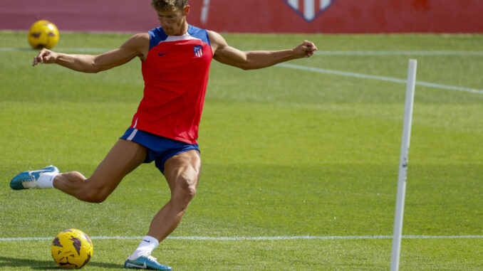 Llorente, en una foto de archivo durante un entrenamiento. EFE/Zipi Aragón
