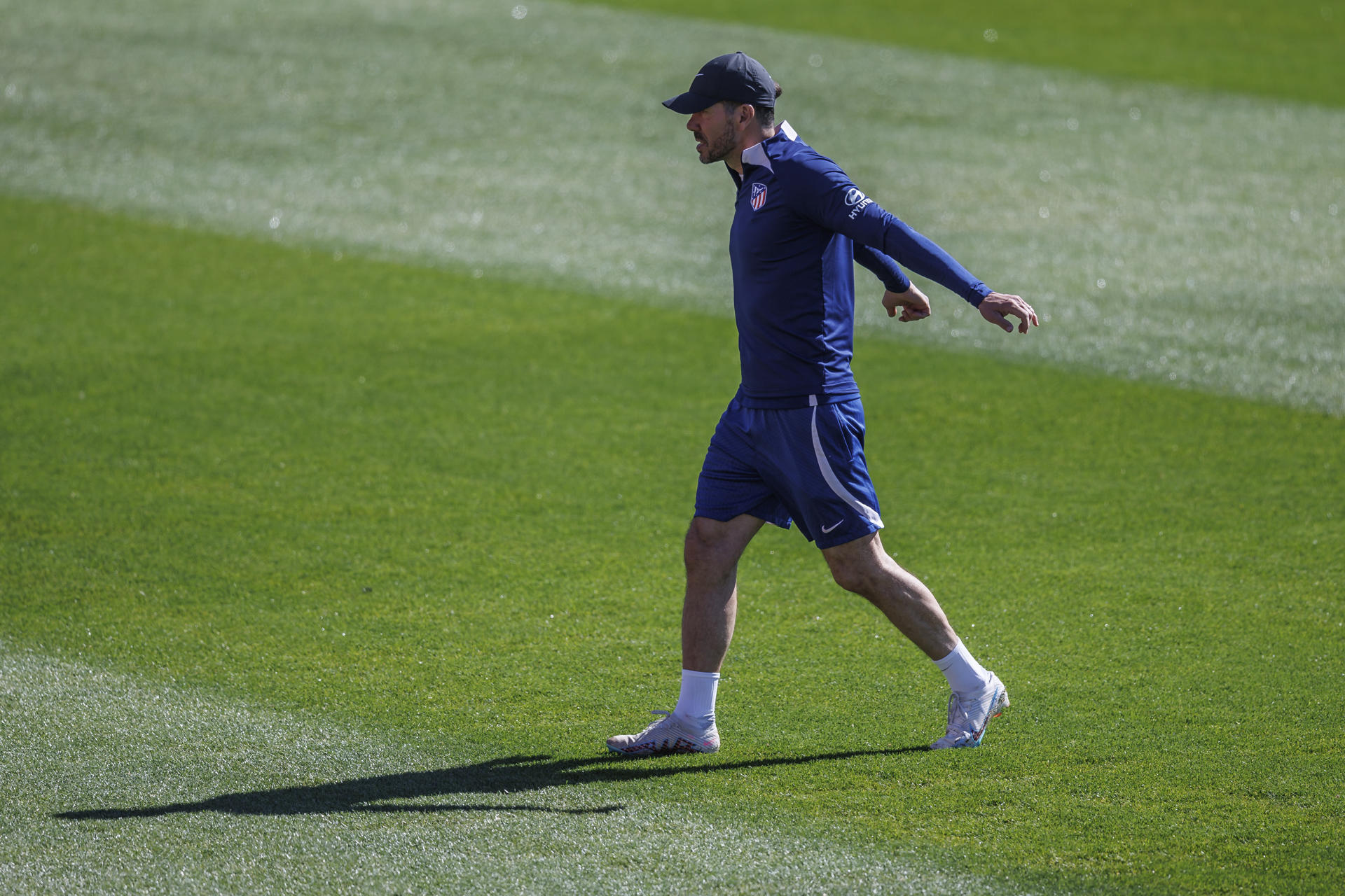 Simeone, en el entrenamiento.- EFE/Rodrigo Jiménez
