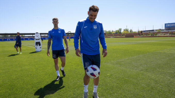 El jugador del Leganés Julián Chicco en una entrevista con EFE. EFE/ Zipi
