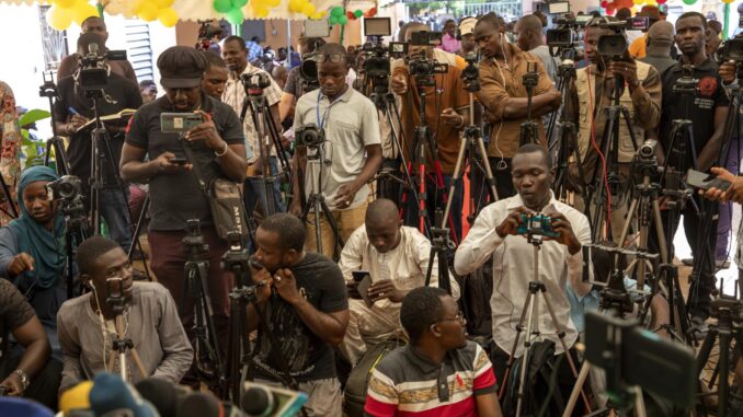 Foto archivo. Conferencia de prensa en Bamako. EFE/EPA/STR
