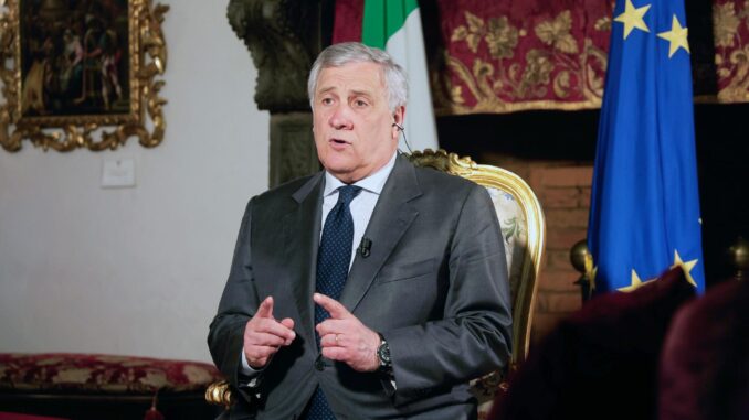 Foto reciente del ministro de Exteriores italiano, Antonio Tajani, que presidirá en Capri la reunión del G7. EFE/EPA/GIUSEPPE LAMI
