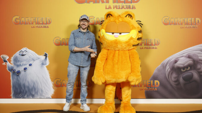 El actor y director Santiago Segura durante la presentación de la película 'Garfield', la semana pasada en Madrid. EFE/ Mariscal
