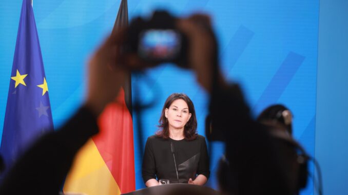 La Ministra de Asuntos Exteriores alemana, EFE/EPA/CLEMENS BILAN
