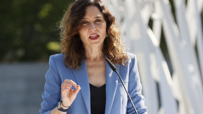 La presidenta regional , Isabel Díaz Ayuso. EFE/ Fernando Alvarado
