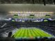 El Real Madrid dio un paso más este domingo en la finalización de las obras de remodelación de su estadio, el Santiago Bernabéu, con el estreno del videomarcador 360º para el clásico frente al FC Barcelona.EFE/Oscar Maya