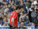 El árbitro español José Luis Munuera Montero observa una jugada en el monitor del VAR, durante un partido de LaLiga entre el Getafe y el Girona. EFE/Juanjo Martín