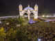 Alumbrado de la Feria de Abril de Sevilla de 2016 . EFE/ Raúl Caro.