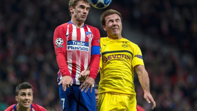 Griezmann, en una foto de archivo en el último Atlético de Madrid-Borussia Dortmund en el Metropolitano. EFE/Rodrigo Jiménez
