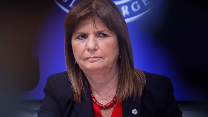 La ministra argentina de Seguridad, Patricia Bullrich, en una fotografía de archivo. EFE/ Juan Ignacio Roncoroni
