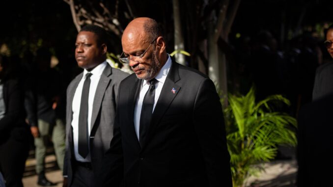 El primer ministro haitiano, Ariel Henry, en una fotografía de archivo. EFE/ Johnson Sabin
