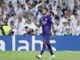 El delantero brasileño del Real Madrid Rodrygo Goes celebra su segundo gol durante el partido de la jornada 30 de LaLiga en el estadio Santiago Bernabéu, en Madrid. EFE/Mariscal