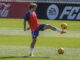 Griezmann, durante el entrenamiento de este viernes.- EFE/Rodrigo Jiménez