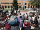 Varios universitarios participan en la asamblea abierta “La Uni se organiza por Palestina”, este martes en la Universidad Complutense de Madrid. EFE/ Fernando Alvarado