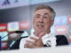 El entrenador del Real Madrid, Carlo Ancelotti, ofrece una rueda de prensa tras el entrenamiento del equipo, este lunes, en Madrid, previo a su encuentro liguero contra el Alavés. EFE/ Rodrigo Jiménez