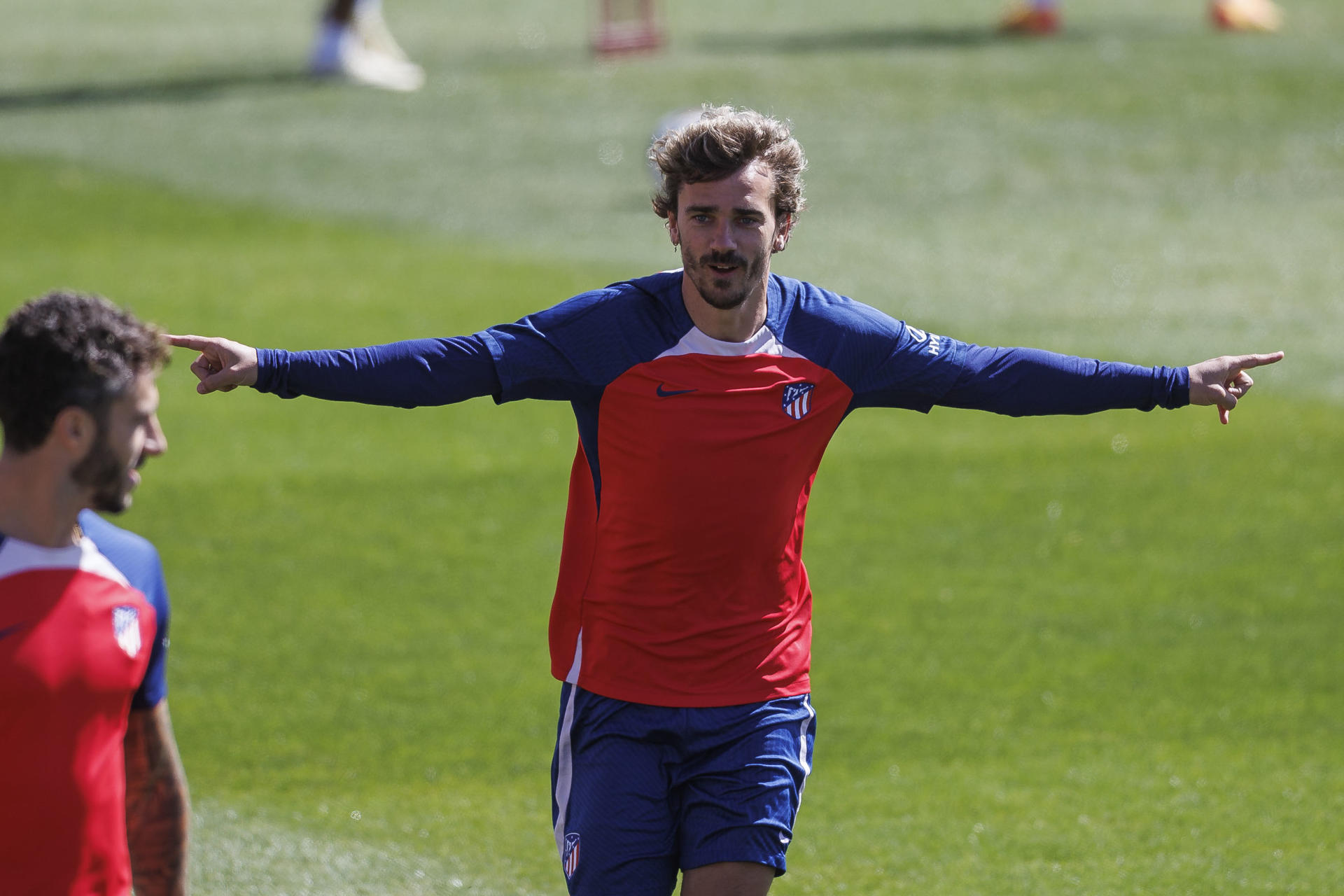 Griezmann, durante el entrenamiento . EFE/Rodrigo Jiménez
