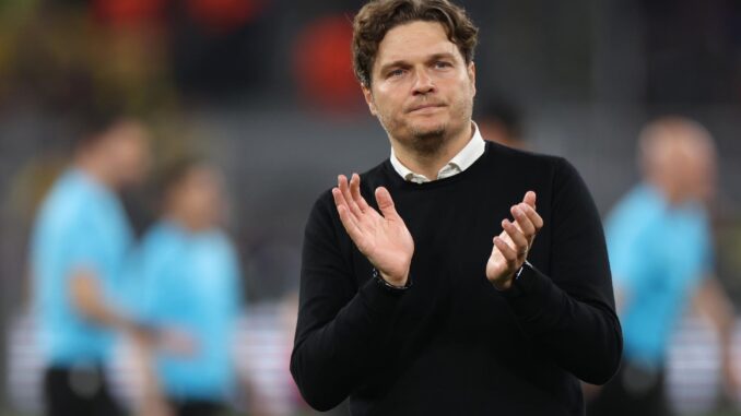 Edin Terzic, entrenador del Borussia Dortmund. EFE/EPA/CHRISTOPHER NEUNDORF
