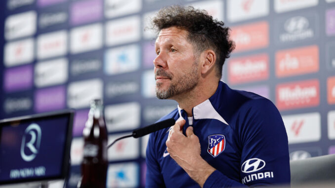 Simeone, en una foto de archivo durante una rueda de prensa. EFE/Rodrigo Jiménez
