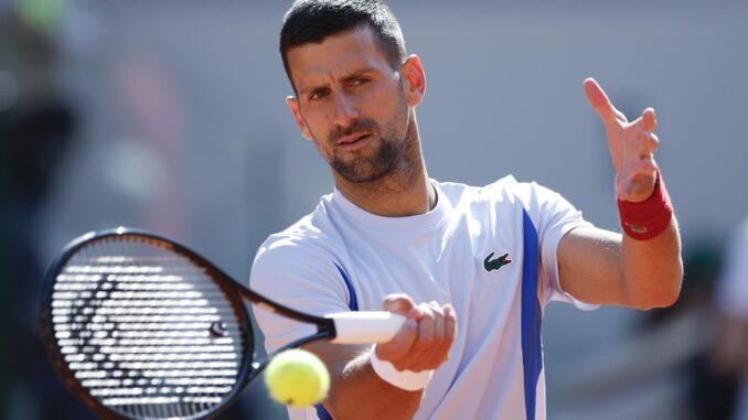 Imagen de archivo de Novak Djokovic esta temporada. EFE/EPA/YOAN VALAT
