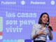 La candidata de Podemos a las eleciones europeas, Irene Montero,durante un acto sobre vivienda en Madrid, este sábado. EFE/Sergio Pérez